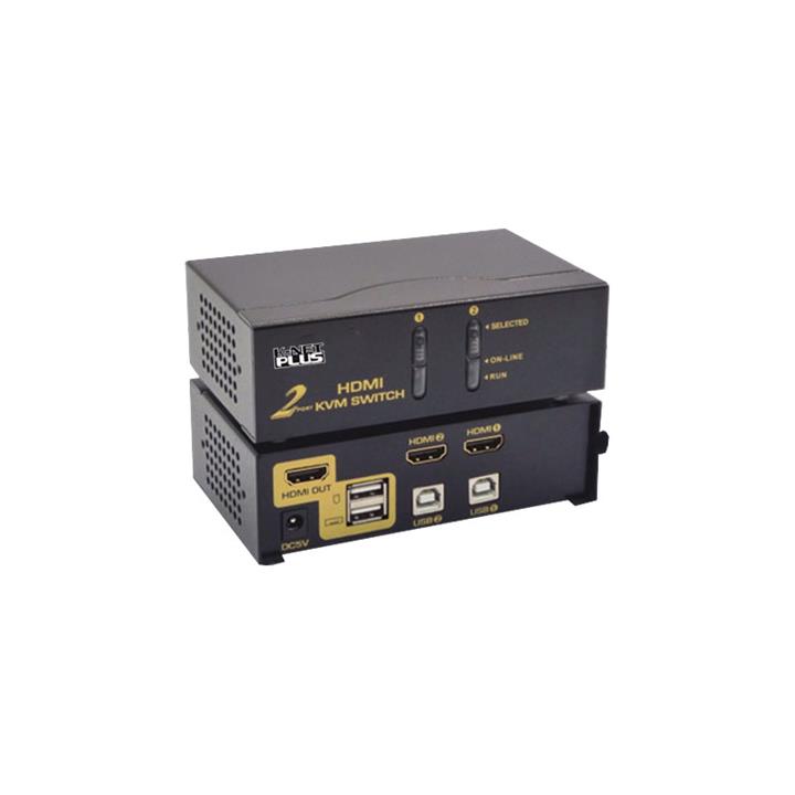 کی وی ام سوئیچ 2 پورت HDMI اتوماتیک کی نت پلاس Knet Plus KVM Switch 2 Port HDMI KP-M9022